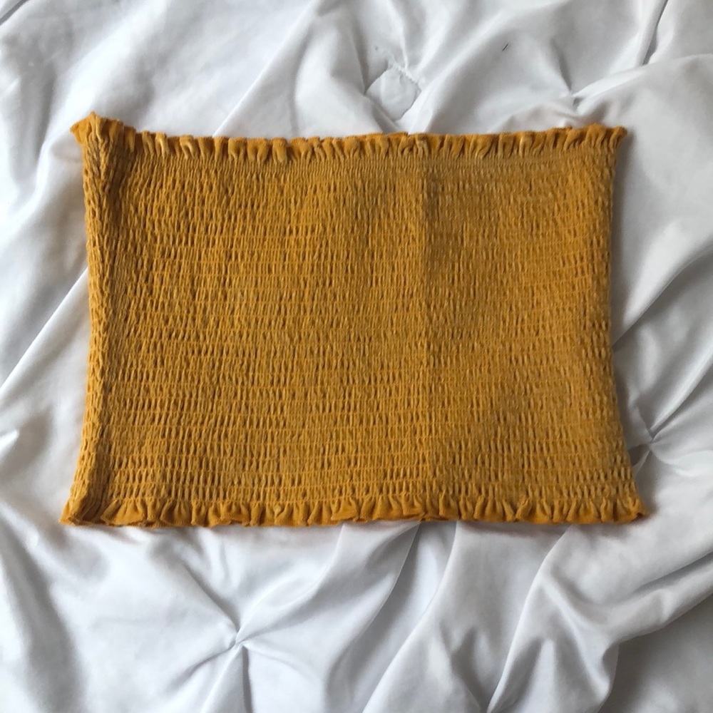 Gold tube top